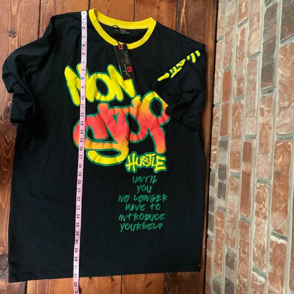 NWT Men's Studio 23 Concept Black Hustle Graphic 2X-Large Short Sleeve T-Shirt - Picture 12 of 15